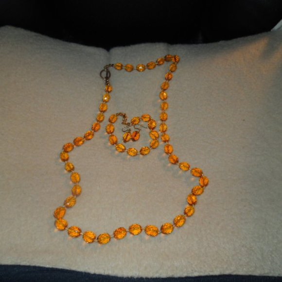 NIB Citrine Necklace, Bracelet & Earring Set - Picture 9 of 13